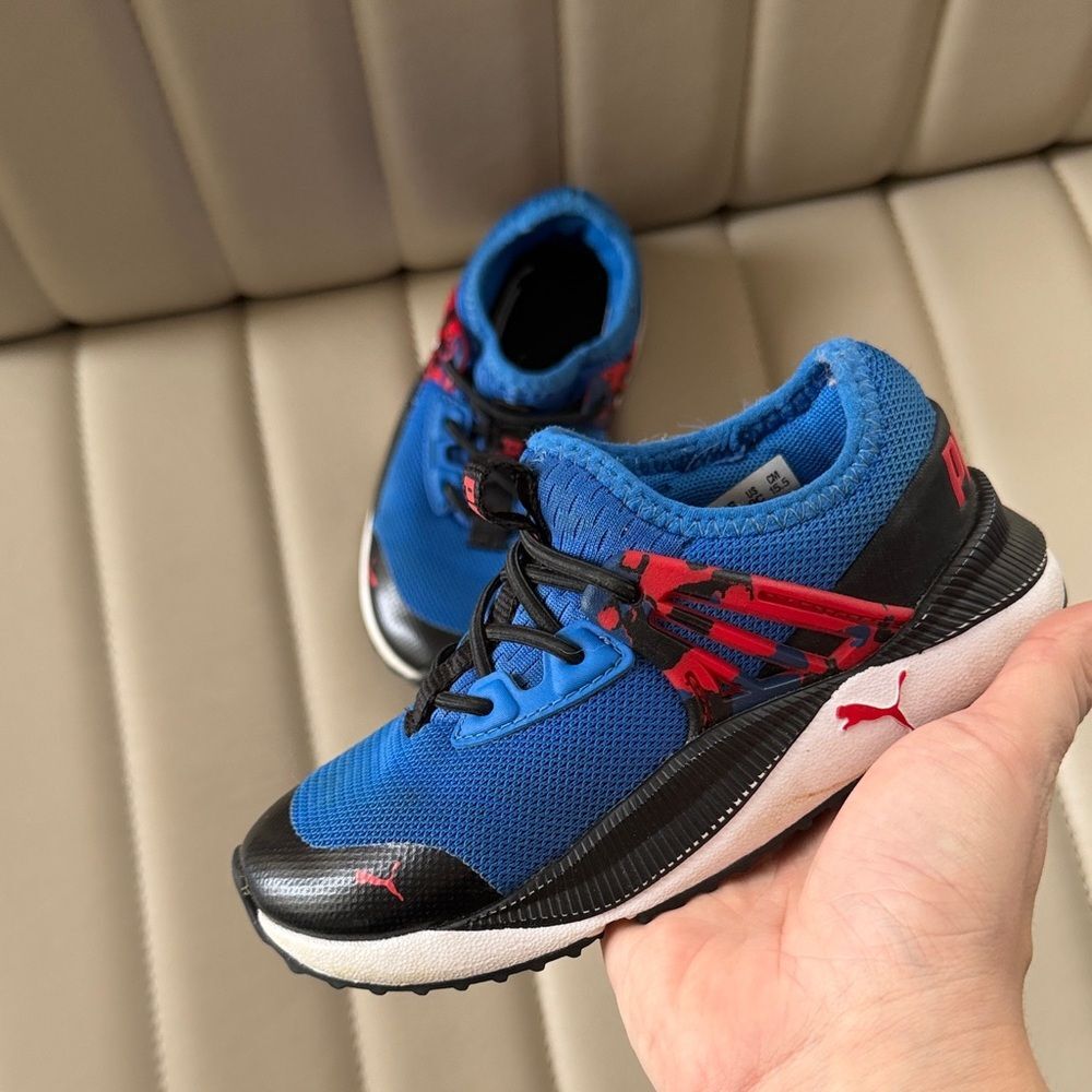 PUMA Kids' Pacer Future Splatter Sneaker Toddler size 9C